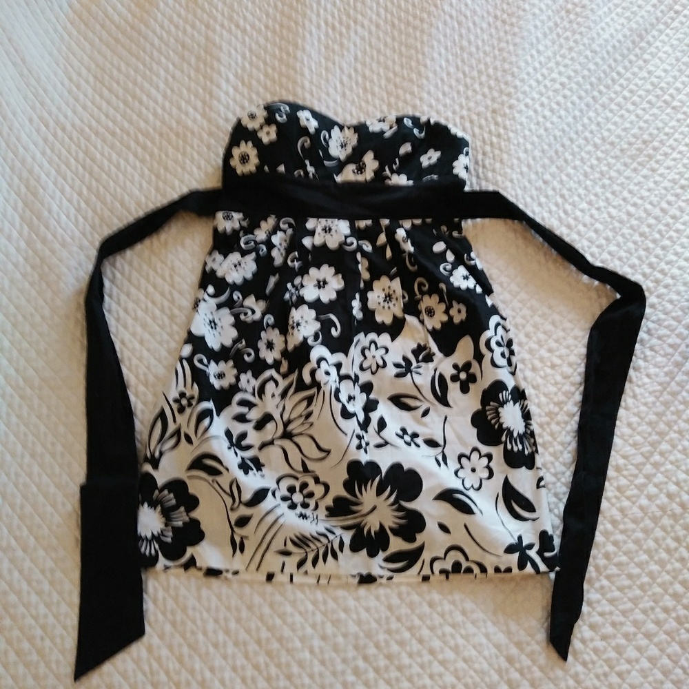 Dots Juniors Floral Strapless Dress - 3/4